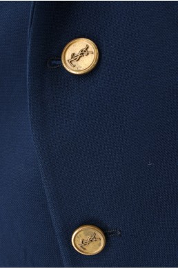 Veste Yves Saint-Laurent bleu marine bouton
