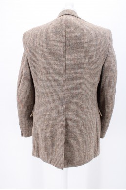 Veste Stafford Harris Tweed marron beige