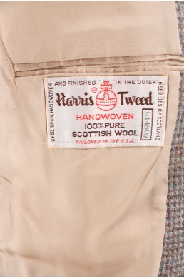 Veste Harris Tweed label