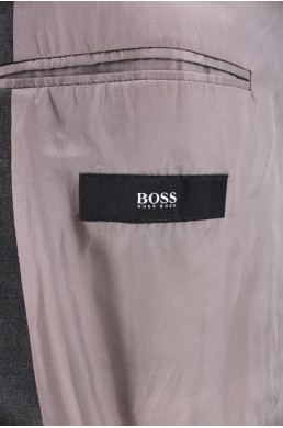 Veste Hugo Boss gris anthracite label