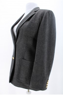 Veste Lauren by Ralph Lauren gris en cachemire