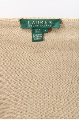 Pull sweat Ralph Lauren beige label