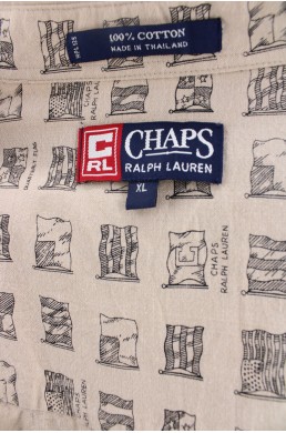 Chemise Chaps Ralph Lauren beige label