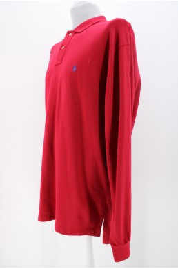 Polo Ralph Lauren rouge bordeaux en coton