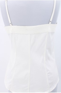 Top blouse Moschino Jean's blanc
