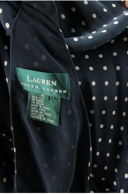 Robe doublée Lauren by Ralph Lauren gris en soie label