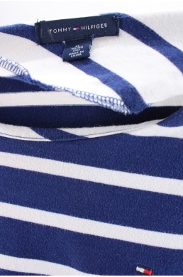 Robe Tommy Hilfiger blanc et bleu marine marinière label