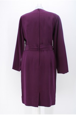 Robe doublée avec épaulettes Gillian violet