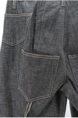 Pantalon noir Jean denim Marithé + Francois Girbaud en coton