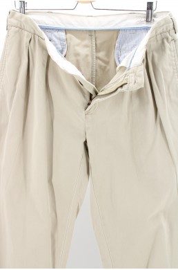 Pantalon Polo by Ralph Lauren Classic Fit beige en coton