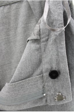 Pantalon Lauren by Ralph Lauren gris en coton vintage label