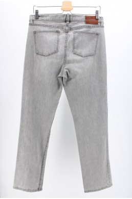 Pantalon jean denim Lauren Jeans Co. by Ralph Lauren gris clair