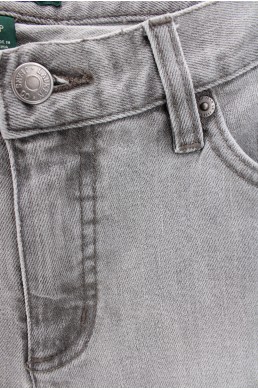 jean denim Lauren Jeans Co. by Ralph Lauren gris en coton vintage