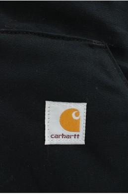 Blouson Carhartt sans manche noir doublure matelassée - Made in USA label