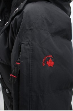 Blouson anorak parka Joe Whistler noir logo