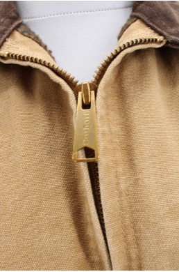 Blouson veste Carhartt beige modèle Détroit - 100 % coton - Zip
