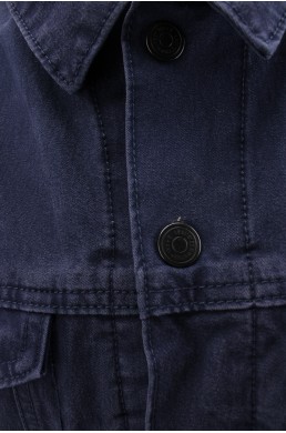 Blouson veste bleu nuit en jean denim Levi's Commuter bouton