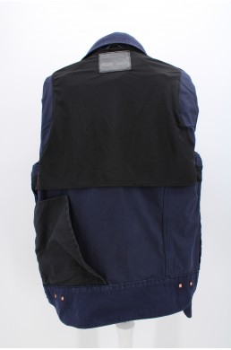 Blouson veste bleu nuit en jean denim Levi's Commuter doublure