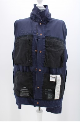 Blouson veste bleu nuit en jean denim Levi's Commuter poches