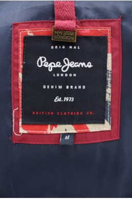 Blouson parka Original Pepe Jeans London bordeaux label