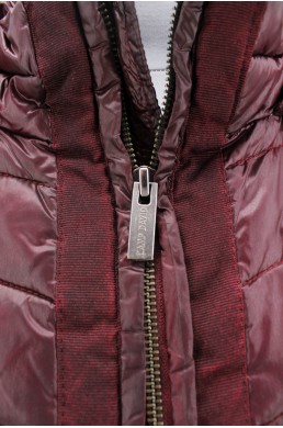 Blouson doudoune bordeaux Camp David White zip