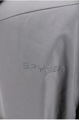 Blouson de ski, veste de snowboard Spyder grise (snowboarding jacket) logo