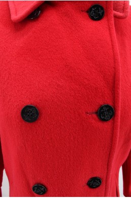Manteau Talbots rouge bouton
