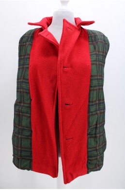 Manteau Talbots rouge en laine vintage