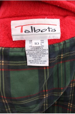 Manteau Talbots rouge label