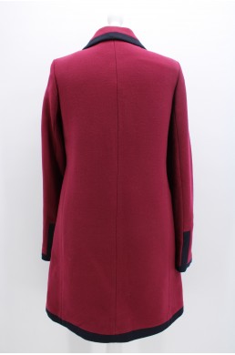 Manteau long J.Crew bordeaux et bleu marine