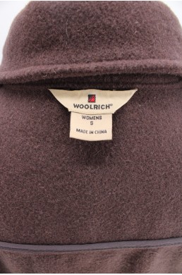 Manteau Woolrich marron label