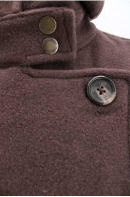 Manteau Woolrich marron bouton