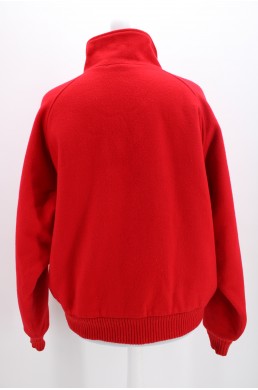 Manteau Sherpa Woolrich rouge style bomber