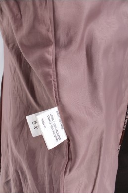 Manteau Calvin Klein marron foncé - 100 % laine étiquette