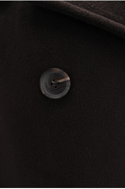 Manteau Calvin Klein marron foncé en laine bouton