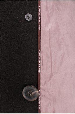 Manteau Calvin Klein marron foncé - 100 % laine logo