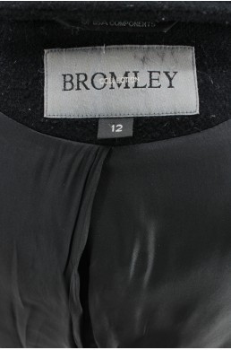 Manteau Bromley noir - 100 % laine label
