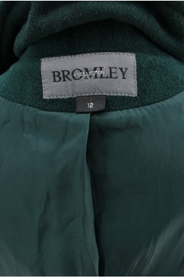 Manteau Bromley vert bouteille - 100 % laine label
