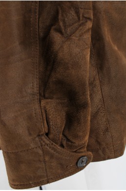 Blouson en cuir Johnston & Murphy marron cuir véritable (Leather)