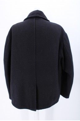 Manteau US NAVY 740NB Pea coat jacket by Schott bleu marine