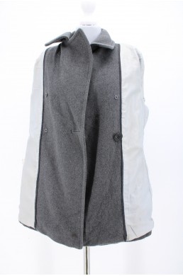 Manteau Calvin Klein gris souris en cachemire doublure