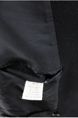 Manteau long Nino Cerruti Rue Royale noir - Cachemire (Cashmere blend) étiquette