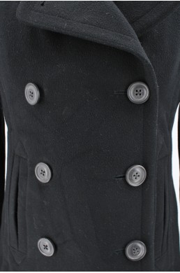 Manteau J.Crew noir - Thinsulate Insulation - 100 % laine bouton
