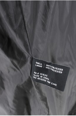 Manteau trench London Fog noir avec capuche étiquette