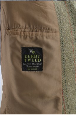 Derby Tweed label