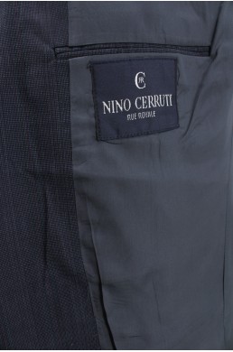 Veste Nino Cerruti Rue Royale gris bleu  label